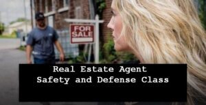 Real Estate agent at home sale